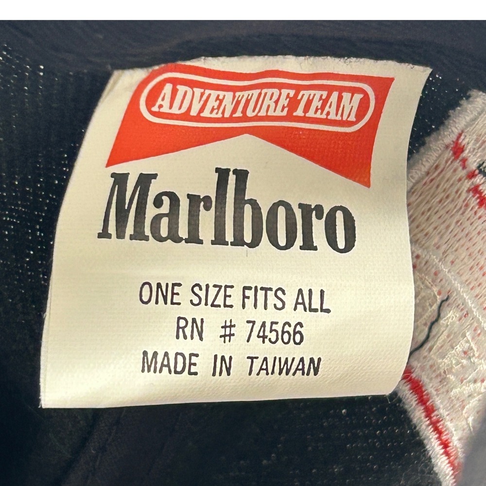 Vintage Marlboro Adventure Team "Lizard Rock" Leather‑Strap Hat - Picture 7 of 7